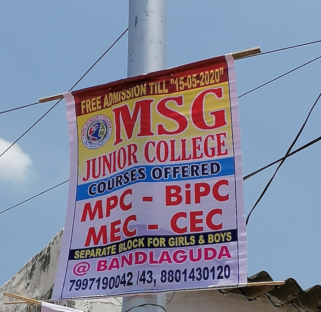MSG Junior College, Bandlaguda
