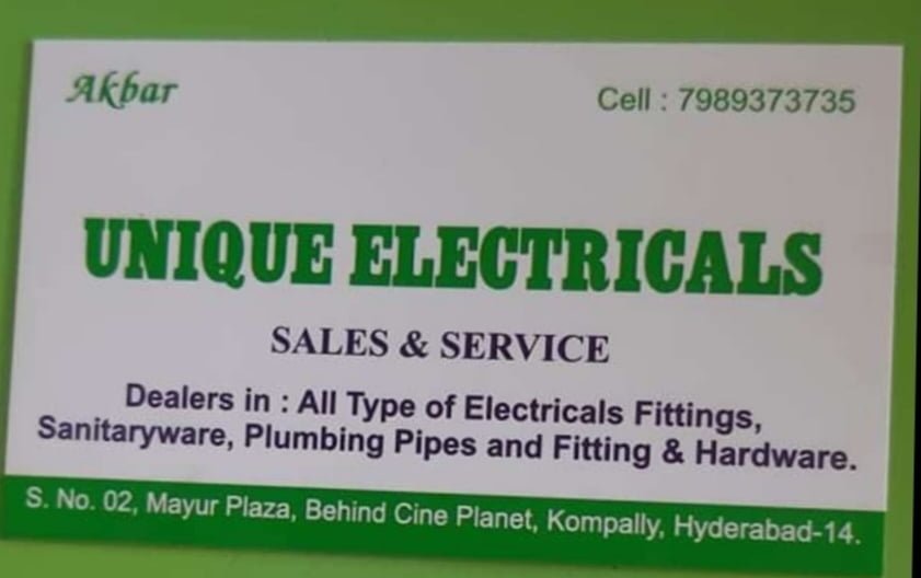 Unique Electricals and Hardware Kompally