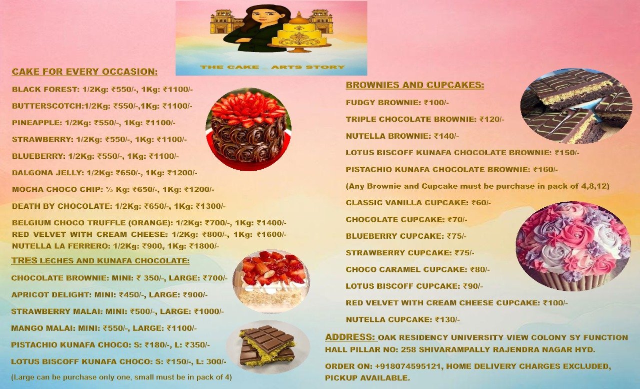 The Cake Art Story Hyderabad